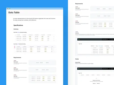 Integrate Design System: Data Table data table design system