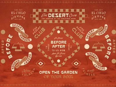 Desert Garden Font Collection - Words american bohemian boho border country design folk font handmade hipster mexican mezcal old quote retro southwest type vintage western whisky