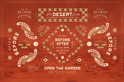 Desert Garden Font Collection - Words american bohemian boho border country design folk font handmade hipster mexican mezcal old quote retro southwest type vintage western whisky