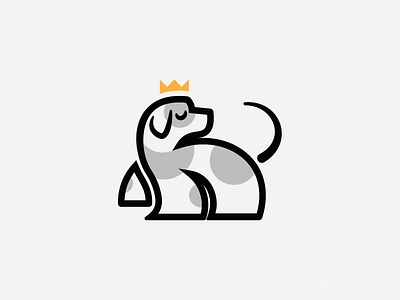 King Dog canine cartoon clean crown dog dog logo dogs king king dog logo minimal