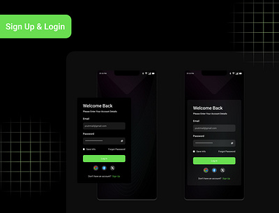 App Login Sign Up Page | Trending UI Design 2024 app design trends.