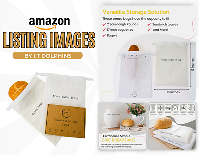 Premium Amazon Listing - Bread aBags amazonapluscontent homemaker product. kitchen accessories