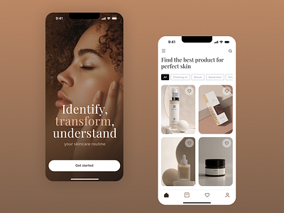 SkinCare Beauty Shop design ui ux