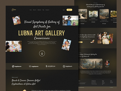 Lubna Art Landing Page art art buy art gallary art landing page art sell design homepage landing landing design landing page landing page design saas uidesign uiux web web design web page web site website website design