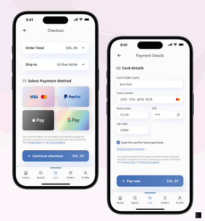 Credit card checkout branding creative credit card design payment ui ux