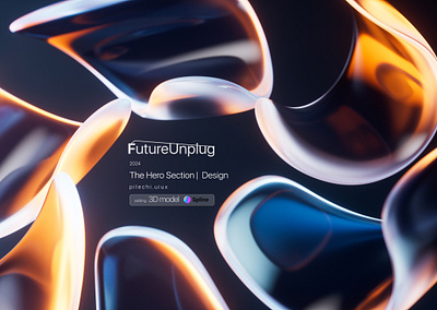 futuristic vibe Hero Section Design: 3d design future vibe tech technology ui ux