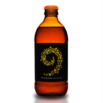 Peace Tree Beer Label graphic design illustration product design