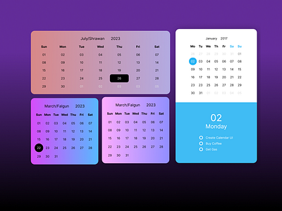 Calendar ui