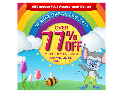 ABCmouse Spring Campaign 2024 social media marketing