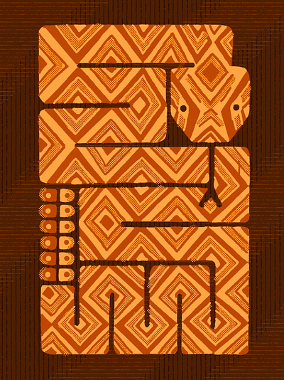 'Rattler' - Desert Denizens #1 design illustration