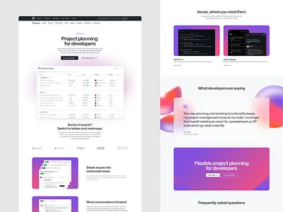 GitHub Issues revamp developer features layout product project management template web