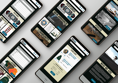 Case Study: RideVibes Skateshop E-Commerce Website Design case study design process desktop mobile ui user flow user persona ux ux research web design website wireframes