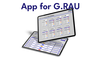 Web App for G.RAU Costa Rica app ui ux web app