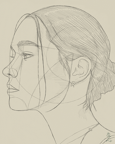 Side Face Sketch 21 art arte boceto design dibujo digitalart drawing face illustration lineart ozgaleano pencil portrait retrato side sketch