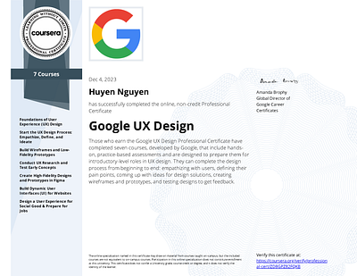 UX design certificate google ux ux design