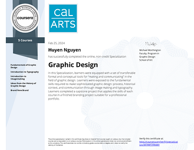 Graphic design certificate graphic design