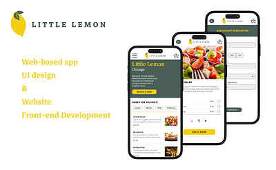 Little Lemon - UI design & Web development development fe front end ui ui design website website design