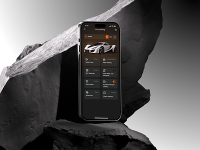 Kakey app Design of Car Key Operation Page ui