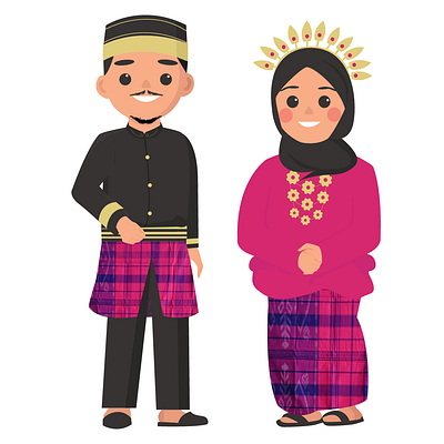 Character Illustration for Ukka and Wulan character illustration