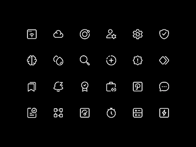 Stroke Icons - Standard Pack ai brain alert diamond all bookmark award cloud dashboard speed database document validation icons job link keyframes double message notification snooze orbit path search security check system update user settings wireless