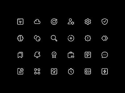 Stroke Icons - Standard Pack ai brain alert diamond all bookmark award cloud dashboard speed database document validation icons job link keyframes double message notification snooze orbit path search security check system update user settings wireless