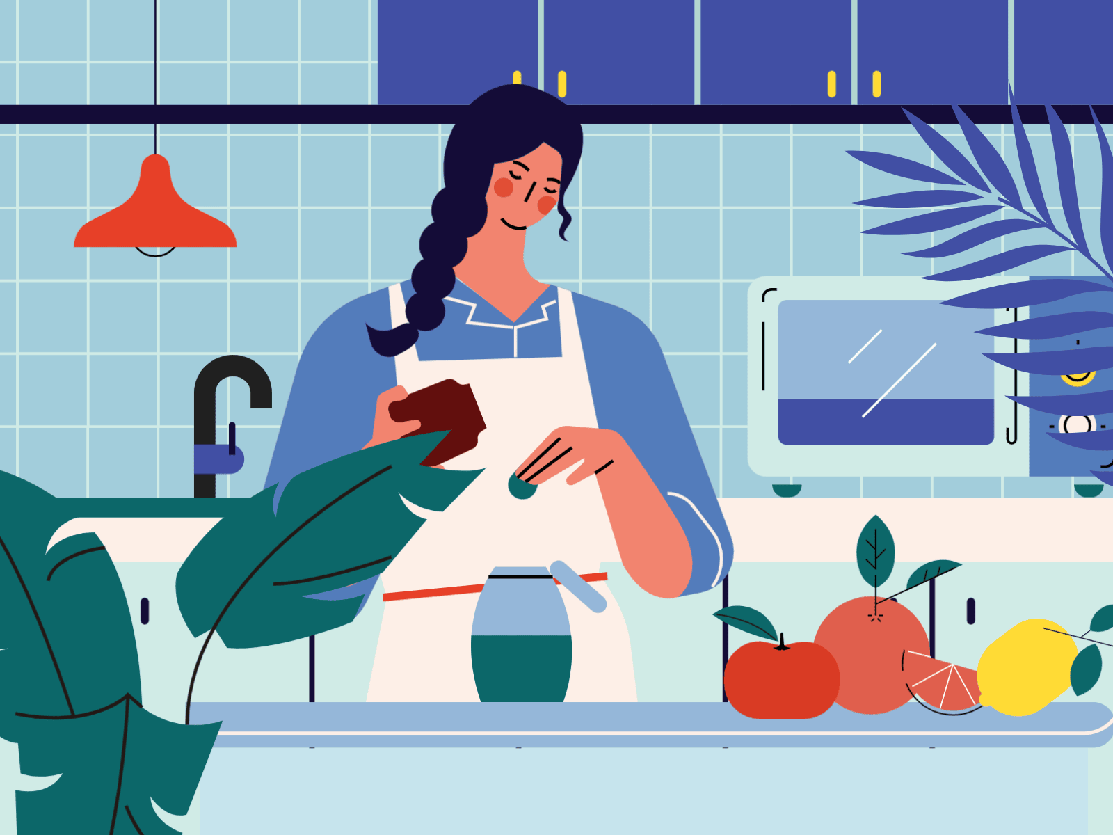 小园素作品：鲜果时光 design flat graphic design illustration vector