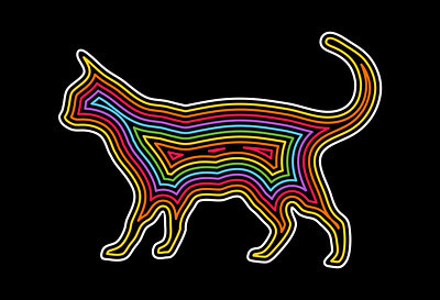 Rainbow Cat apparel apparel design print on demand t shirt design tshirt design