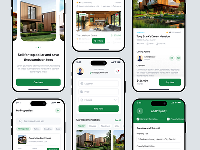 Real Estate App Design buyer app create post details mobile app mobile app design propertise property details page property mobile app real estate real estate app real estate app design real estate search renter search page seller app ui ui design ui kit ui8 ux