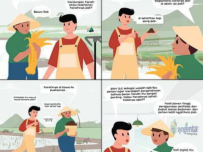 Comic Strip for Sygenta comic illustration