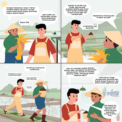 Comic Strip for Sygenta comic illustration