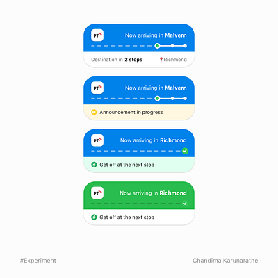 Melbourne public transport live activity variations app design australia ios iphone app live activity melbourne ui ux