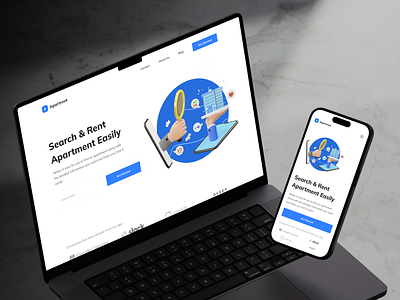 Normaland 2.0 - Apartement Rental Landing Page (Mockup) agensip apartemen landing page apartement apartement rental apartemnent landing page app design home house landing page living normaland 2.0 rent ui ui design ux web design