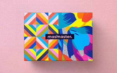 Mashmaster box branding color game gift graphic design logo packaging pattern product