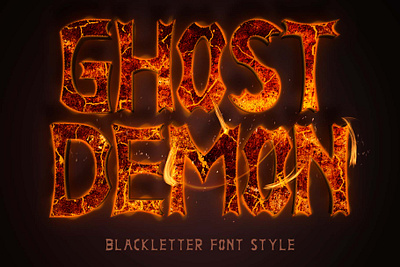 Ghost Demon beautiful branding design devil font font design graphic design handwritten horror illustration logo scream spooky ui