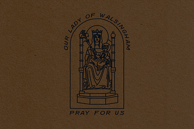 Our Lady of Walsingham adobe illustrator anglican baby jesus catholic graphic design illustration insignia fidei mother mary