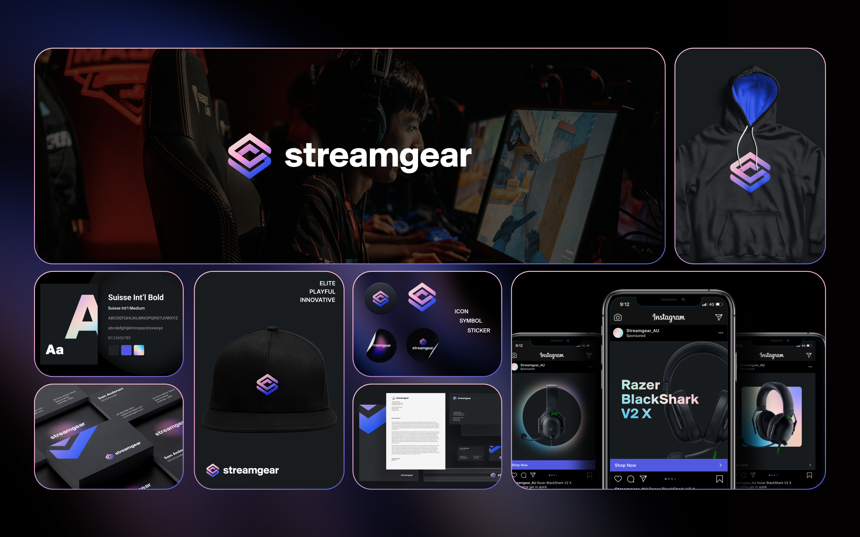 Streamgear Branding branding design graphic design illustration logo typography ui vector