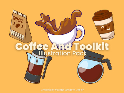 Coffee And Toolkit ☕ coffee cartoon icons