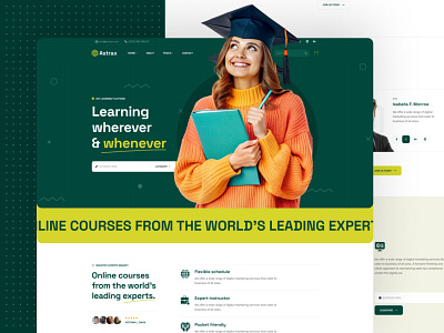 LMS / eLearning Platform Website Design app astrax education education app elearning elearning app lms lms app school school website ui ui design ux ux design