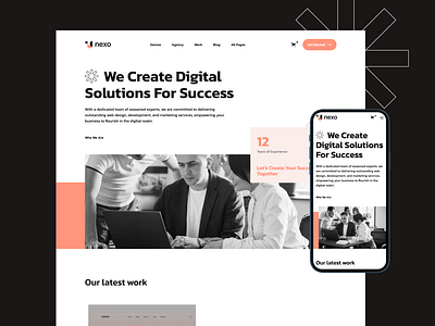 Nexo digital agency figma design portfolio webflow template portfolio website professional design responsive design seo optimized template ui ui design webdesign webdesigner webflow webflow design webflow designers webflow website website design website designer