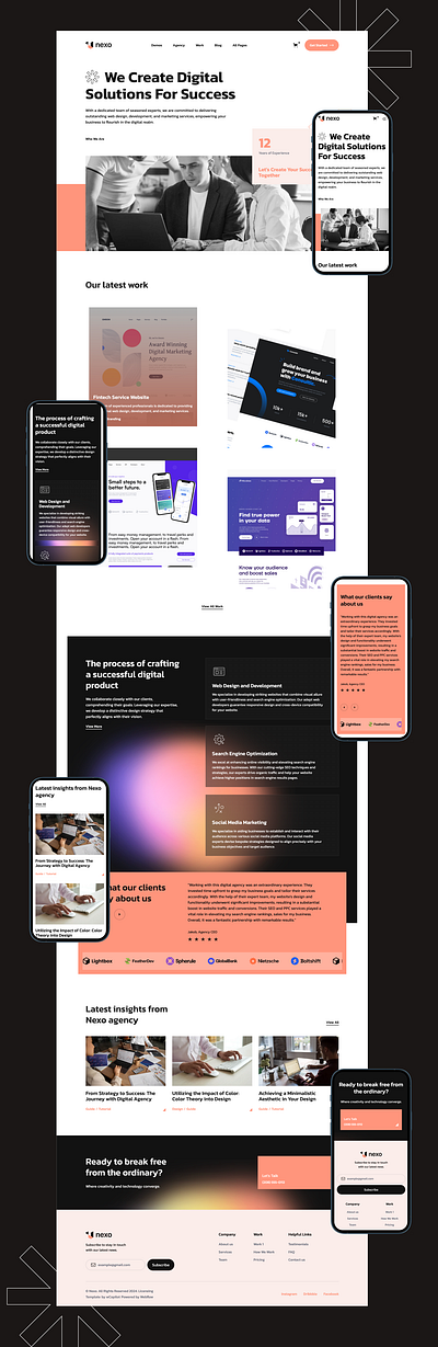 Nexo digital agency figma design portfolio webflow template portfolio website professional design responsive design seo optimized template ui ui design webdesign webdesigner webflow webflow design webflow designers webflow website website design website designer