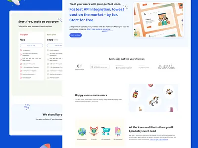 Flat-icons minimalism responsive design ui