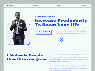 Motivational Speaker Website Design advicer branding businessconsultant coachwebsite consultancywebsite consultantwebsite design landing page mentor motivational productdesign speaker speakerwebsite ui uiux web design web template webdesign website writer