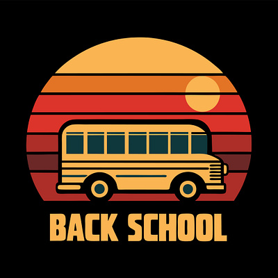 #BacktoSchool Typography T-shirt Design back to school logo typography