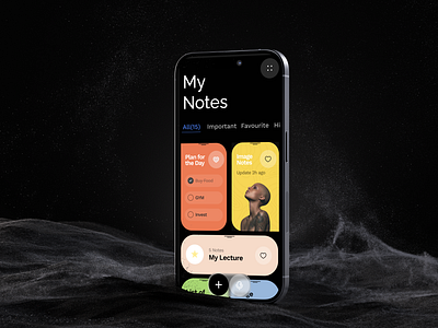 Notes App app appdesign branding design figmadesign graphic design illustration mockup modern note notes notes app typography ui uidesign userinterface ux uxdesign