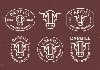 Monogram Cattle Logo badge design badge logo beef logo brand identity branding cattle brand cattle logo custom logo gestalt gestalt logo hand drawn illustration illustration logo inspiration meat loo monogram logo vintage illustration vintage logo western logo wild western