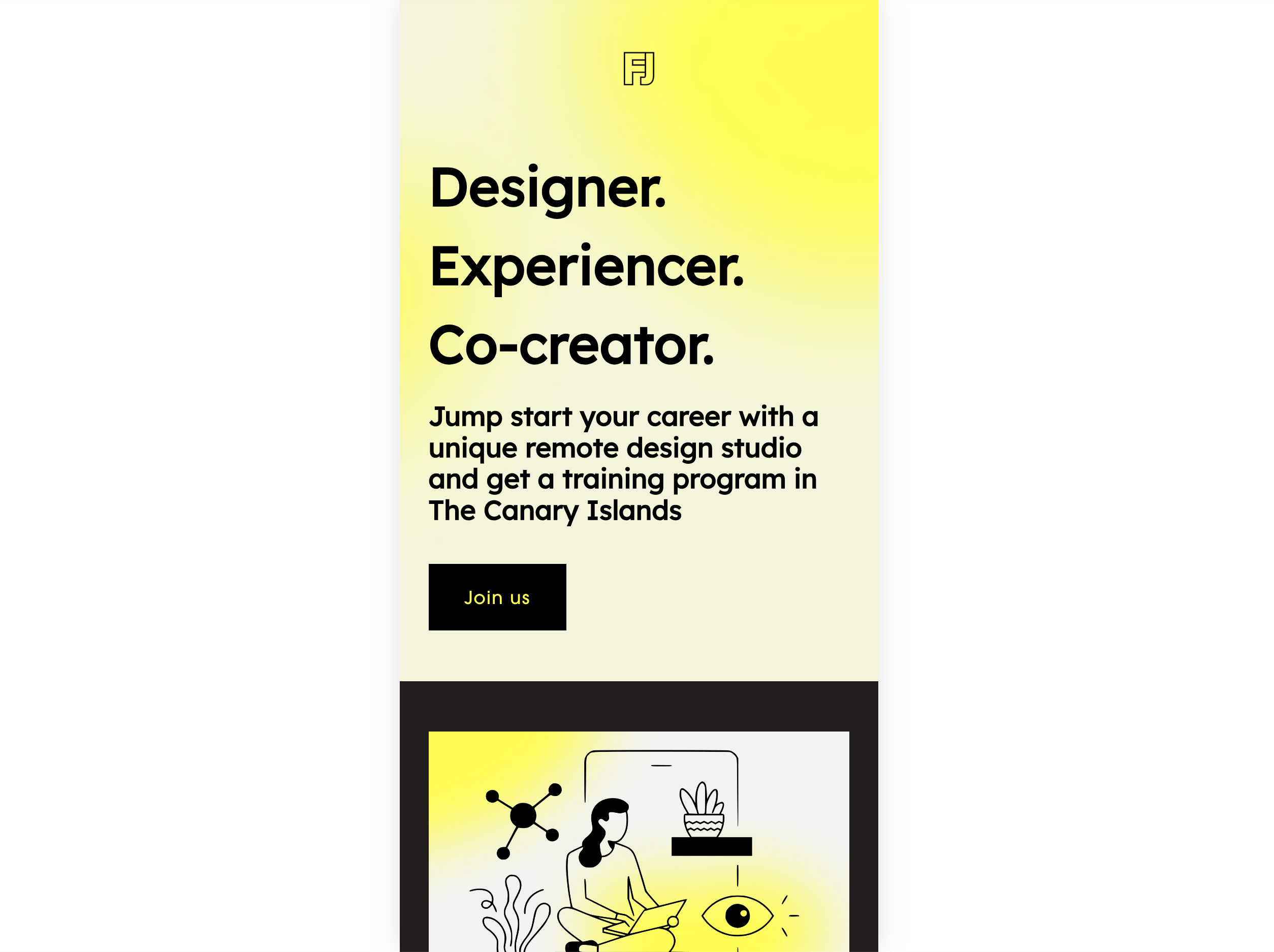 New Designers Training Program Application Site - Mobile application site design design process design thinking join us mobile product design responsive design training program training workshop ui ux