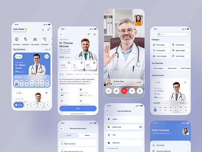 Health Care App android app design appointment app booking app doctor app doctor booking app health care app healthcare ios online doctor booking ui uiux ux