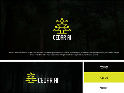 Website logo design Cedar AI ai logo design branding graphic design logo logo design modern logo design unique logo design website logo design