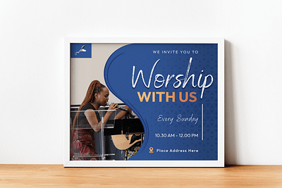 Sunday Worship: A Sacred Gathering african blue branding christian church conference design event graphic design illustration poster praise service ui worship