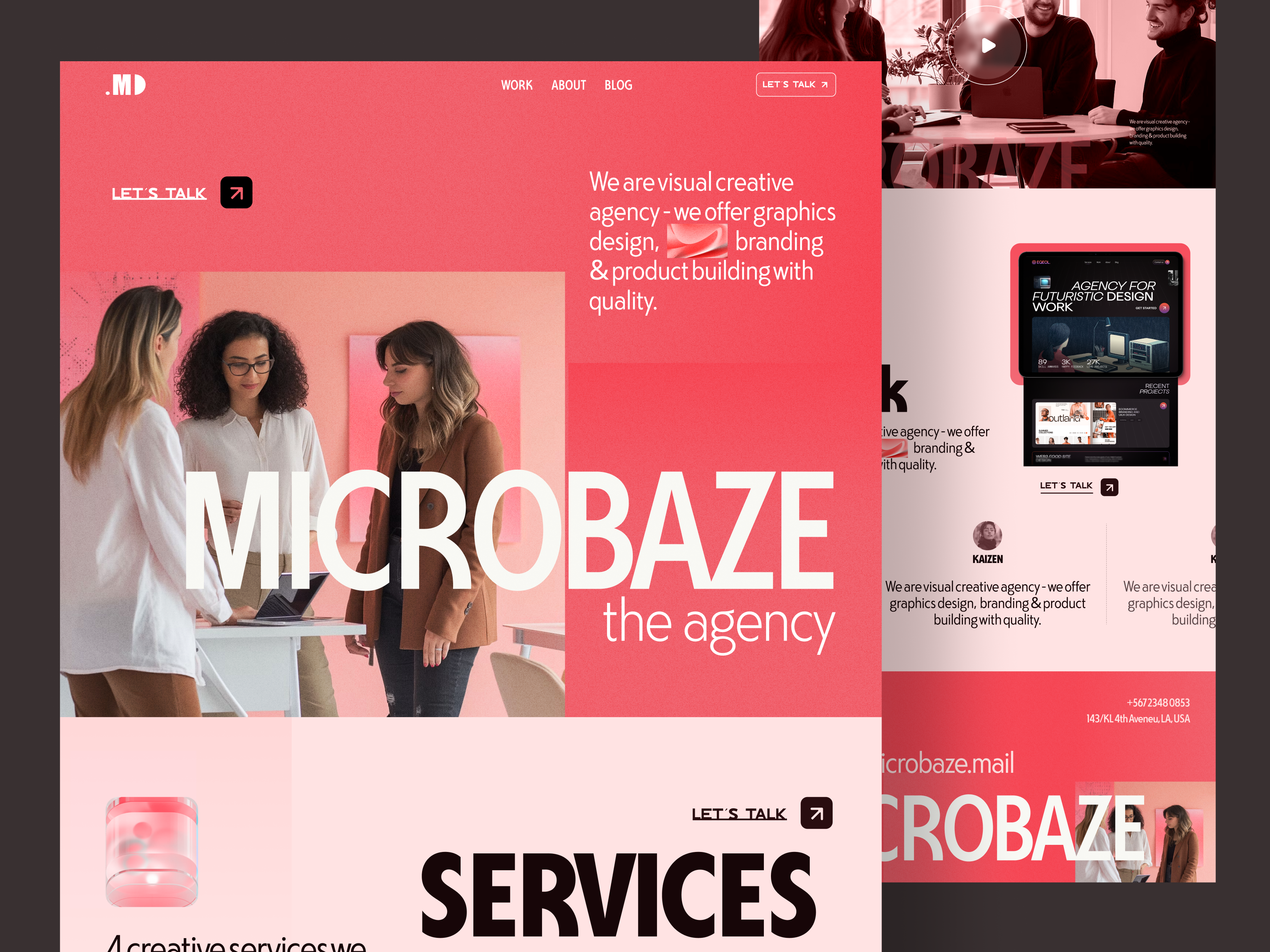 Example of Website Landing Page Design